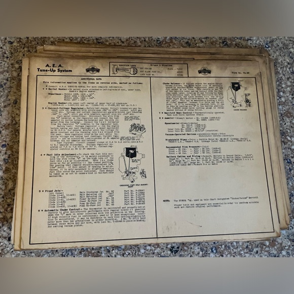 Dealership Mechanics Service Cards. PACKARD Various Years/Models 1935-1942 - Picture 12 of 15